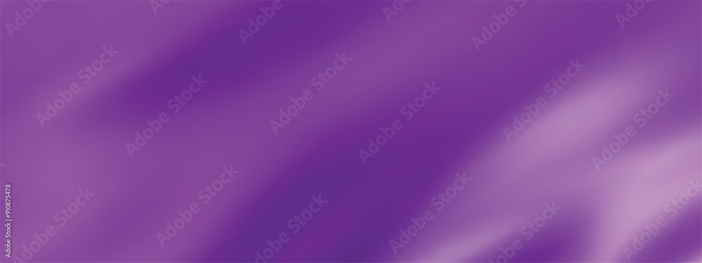 Wall mural Abstract purple gradient background. Minimalistic subtle wavy silk texture. 3D vector illustration.