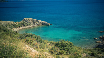 Beautiful beach between the rocks