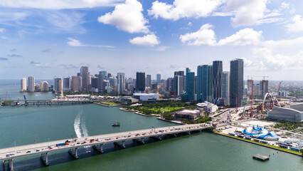 Downtown Miami Florida via Drone
