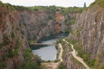 a well-known quarry in the Czech Republic - Great America in central Bohemia