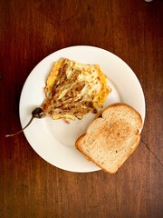 Tortang Talong Dish, Fried Egg with Egg Planton Dish