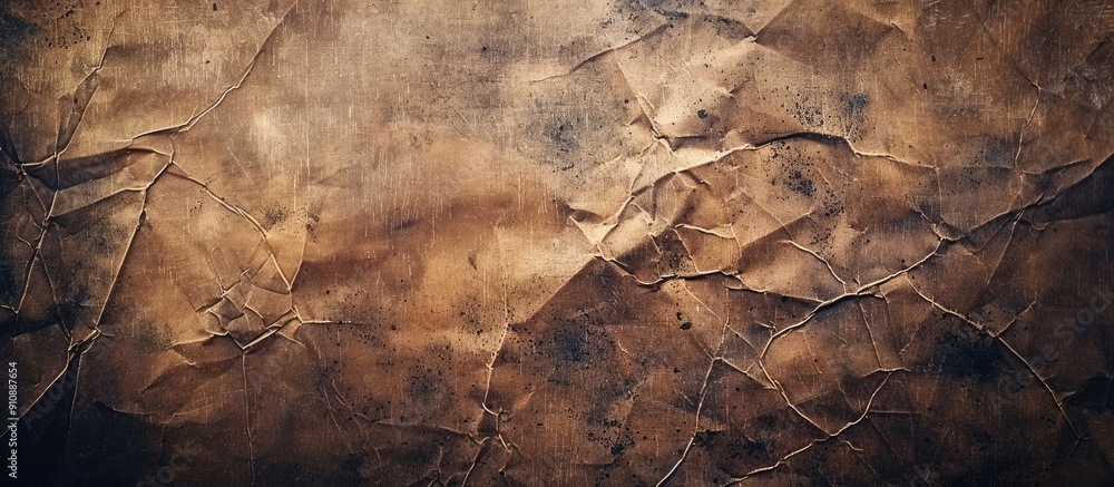 Leinwandbilder grunge textured dark brown paper providing a backdrop for your design with copy space image