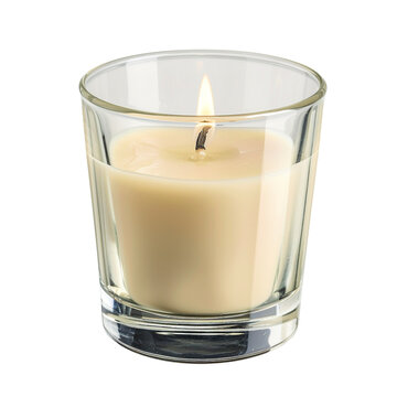recommend clip art: Beautiful wax candle in glass holder clip art