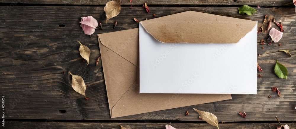 Poster greeting card with empty copy space image