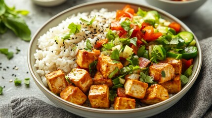 Fototapeta premium chicken with vegetables