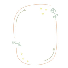 illustration floral frame plant natural elements decoration drawing art design icons