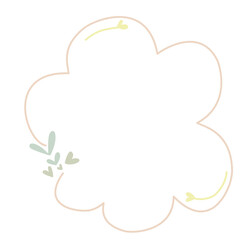 illustration floral frame plant natural elements decoration drawing art design icons