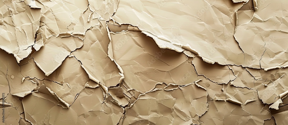 Poster background with torn paper pieces texture ideal for text placement in a copy space image