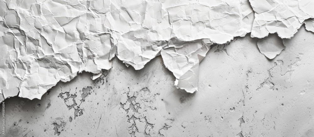 Poster background with torn paper pieces texture ideal for text placement in a copy space image