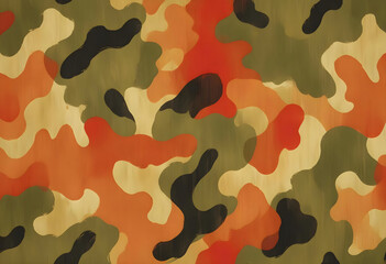 Naklejka premium An abstract pattern with brown, orange and black colors, abstract background