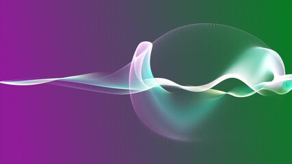Futuristic moving wave animated motion graphics. Digital abstract technology background with moving video. Big data visualization