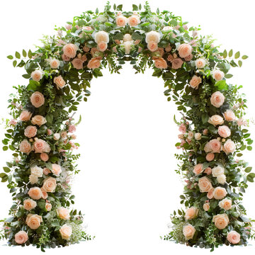 recommend clip art: Beautiful wedding flower arch clip art