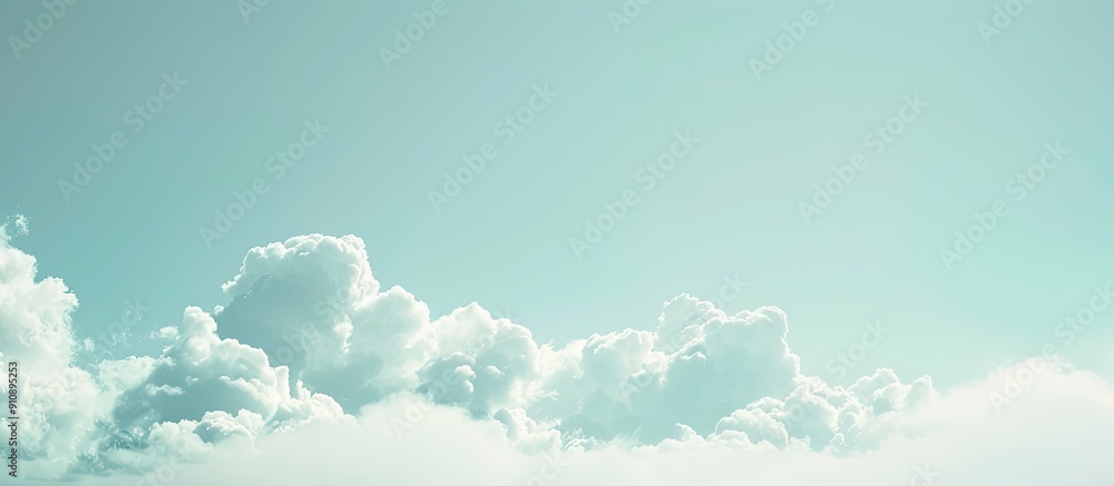 Leinwandbilder the sky is free of clouds offering a serene backdrop for the copy space image