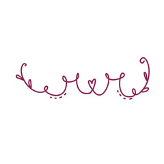 Illustration leaf flower plant elements decoration design art drawing icons frame floral colorful