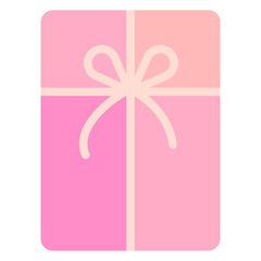 Gift Icon in Flat Style