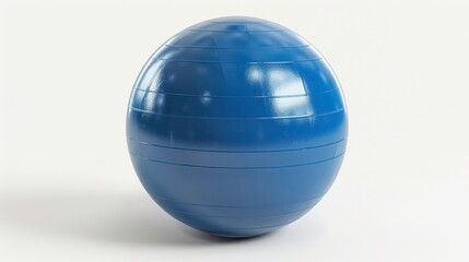 Exercise ball, 3D illustration, realistic, isolated on white background