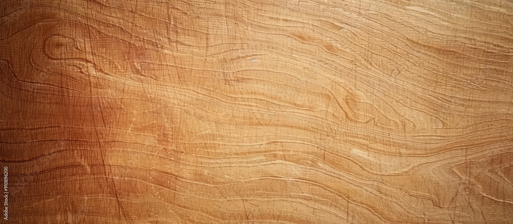 Poster Horizontal brown plywood texture with space for text in the image. Creative banner. Copyspace image