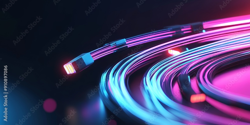 Aufkleber fast digital data transfer and high speed internet technology.