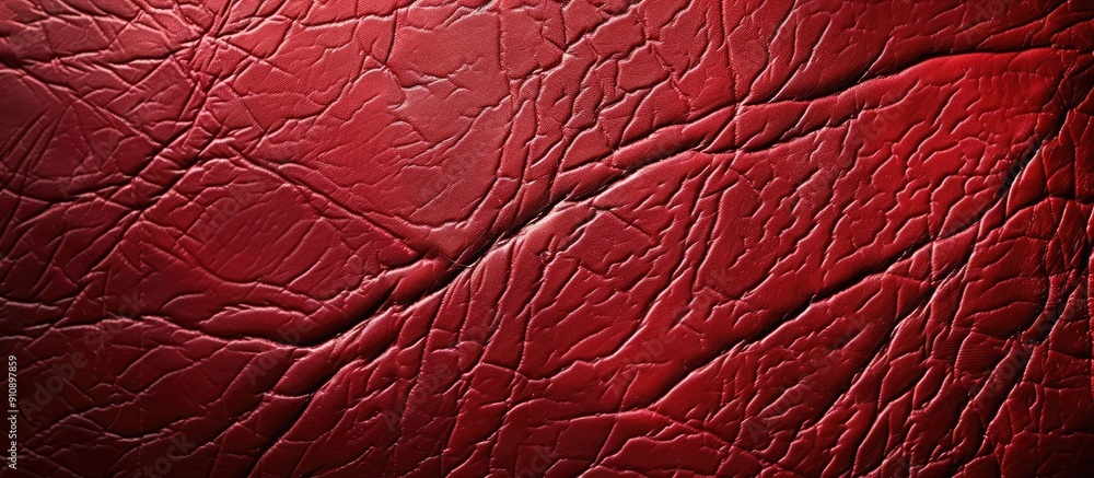 Fototapete Background with a textured red leather appearance ideal for adding images and text copy space image