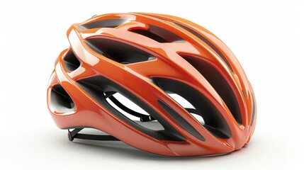 Cycling helmet, 3D illustration, realistic, isolated on white background