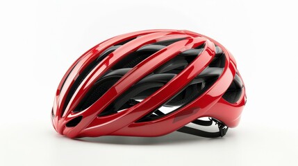 Cycling helmet, 3D illustration, realistic, isolated on white background