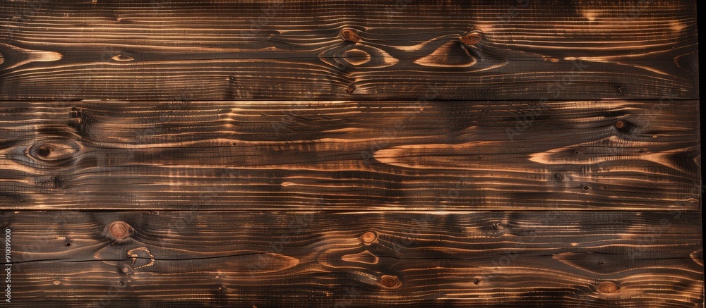 Fototapete wooden tabletop viewed from above displaying a wood texture suitable as a backdrop with space for te