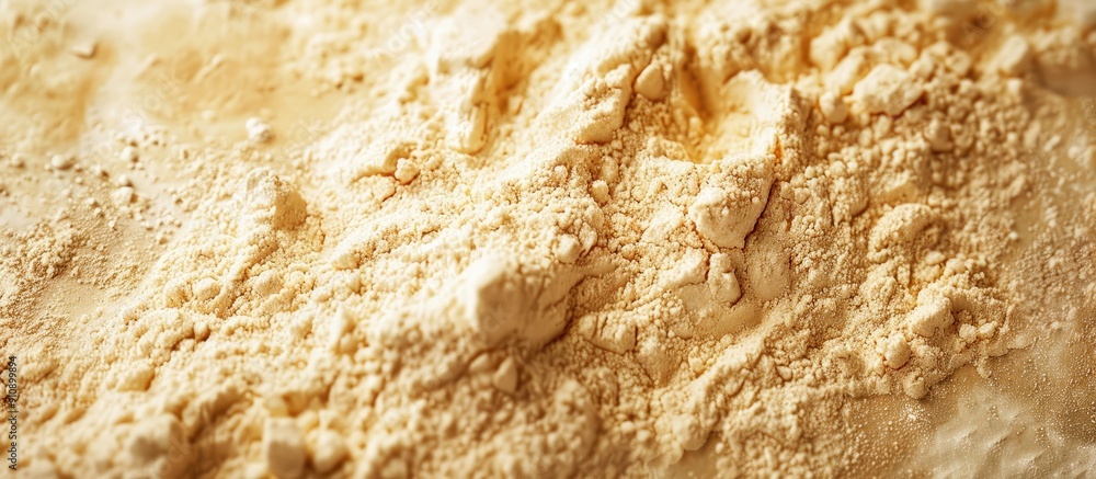 Aufkleber texture of wheat flour powder with a clear copy space image