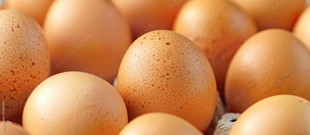 Poster eggs boast abundant protein content shown in a copy space image
