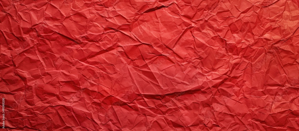 Poster vibrant red paper texture or background with ample copy space image