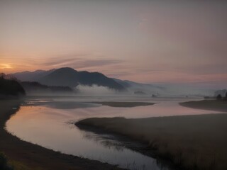 Fototapeta premium Lakeside scenery