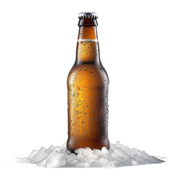 recommend clip art: Beer bottle with ice clip art