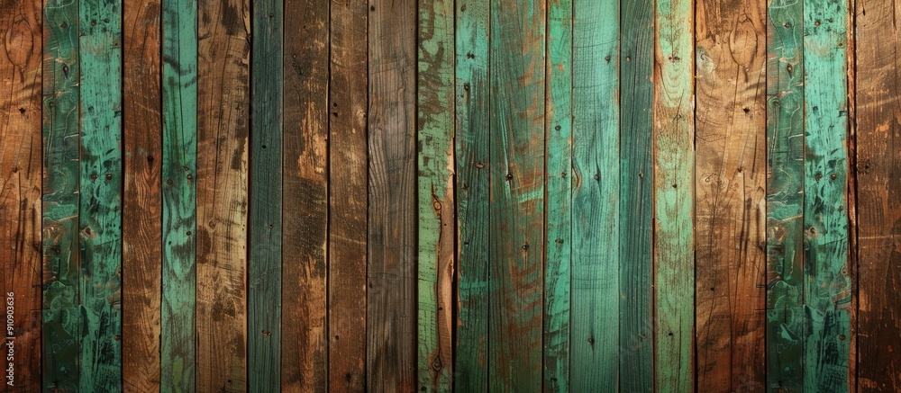 Poster wooden background with green and brown tones ideal for copy space image