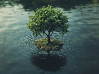 Island with Tree