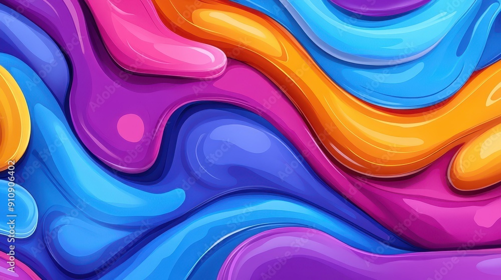 Poster experience dynamic liquid wave backgrounds bursting with vivid colors and modern textures for an eye