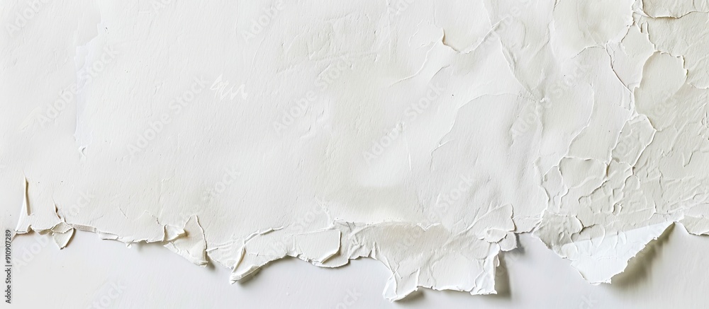 Aufkleber Texture of white watercolor paper mimicking a blank canvas ideal for art and design projects needing a copy space image
