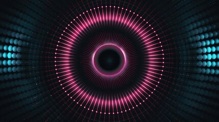 Abstract Neon Light Pattern