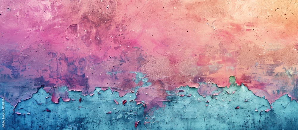 Poster gradient colored vintage wall serves as a backdrop with abundant copy space image