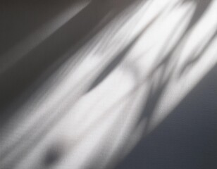 Subtle Illumination: Light Rays and Shadows on White Wall