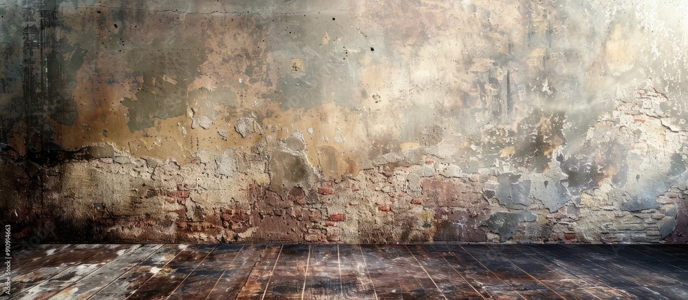 Leinwandbilder a vintage wall texture providing a backdrop with room for text or design elements in the copy space 