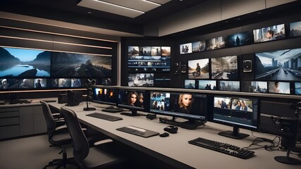 Control Room for TV and Video. AI that generates photos