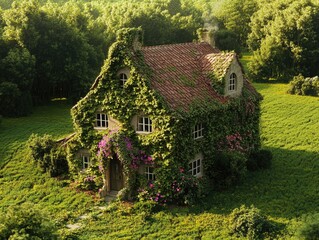 House surrounded by foliage
