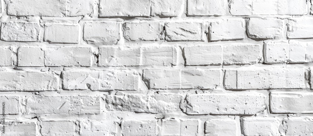 Poster high resolution white brick wall background texture photo with copy space image for a light bricks b