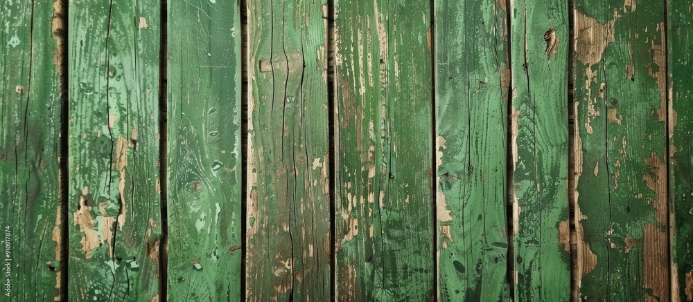 Poster utilize an aged green wooden backdrop for your copy space image