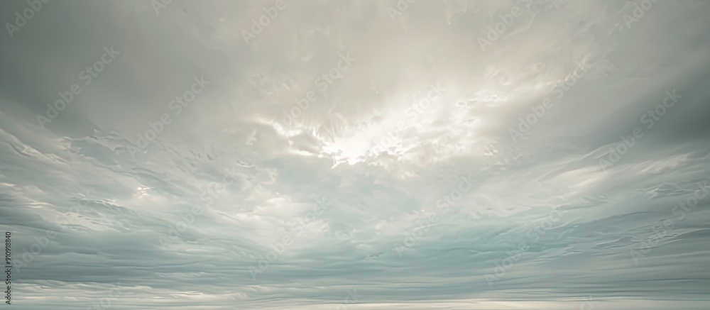 Poster overcast sky with a hazy appearance and no visible sun ideal for copy space image