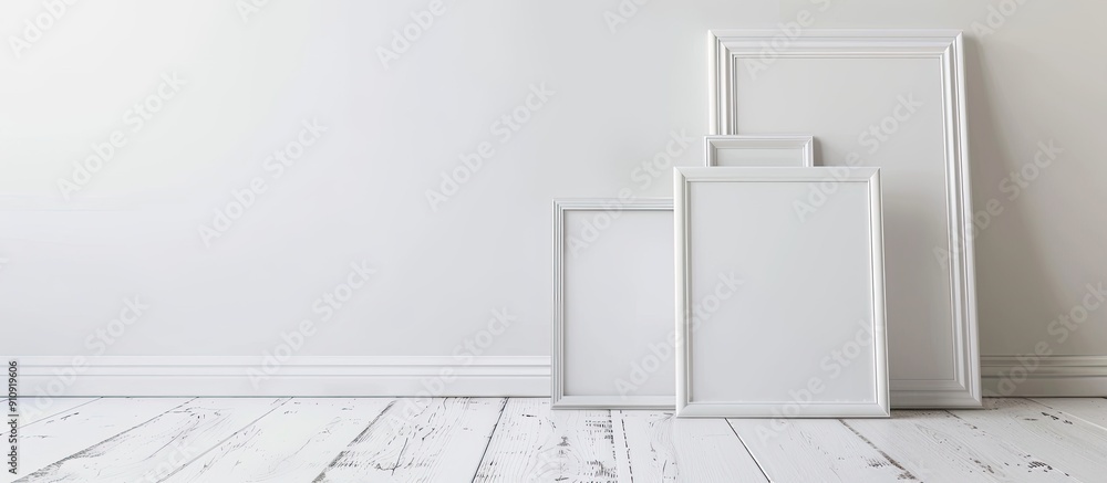 Poster white background with copy space image of frames