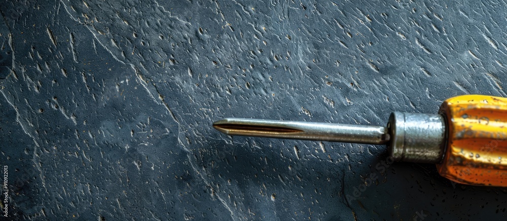 Aufkleber Screwdriver ready for use with copy space image