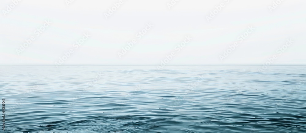 Poster White background featuring a serene sea perfect for a copy space image