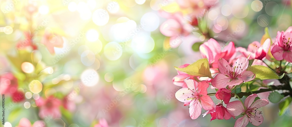 Poster Springtime backdrop with copy space image
