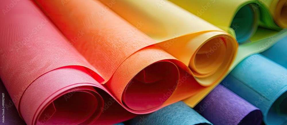 Poster fibrous material with a color resembling a blank sheet with open space for visuals it is commonly us