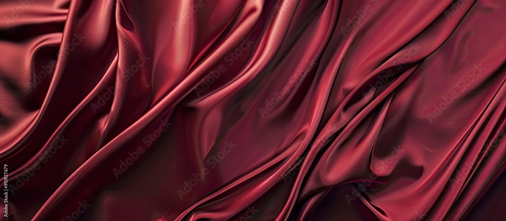 Poster gorgeous silk on a rich marsala red backdrop perfect for a copy space image